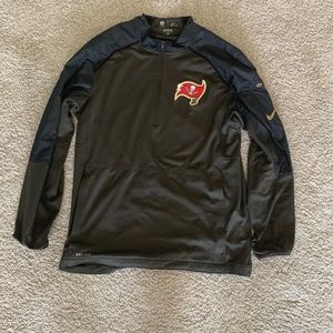 Tampa Bay Buccaneers 50th NFL Season Gold Trim Quarter Zip Nike Jacket